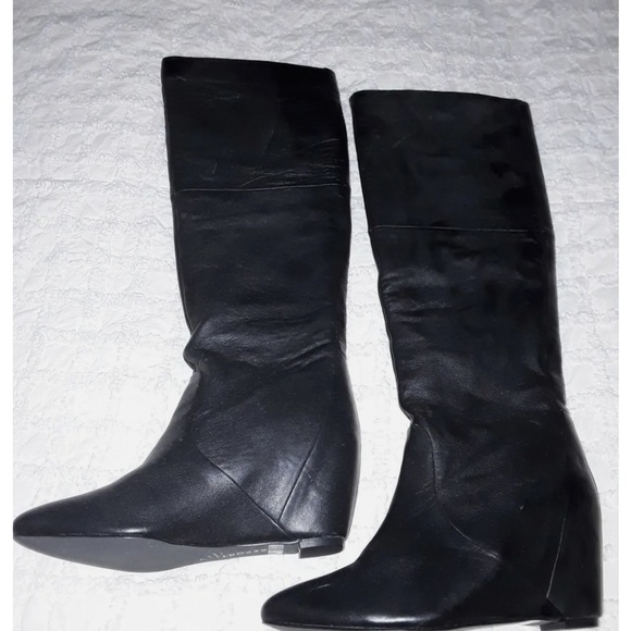 Woman leather rockpost boots - Picture 3 of 4